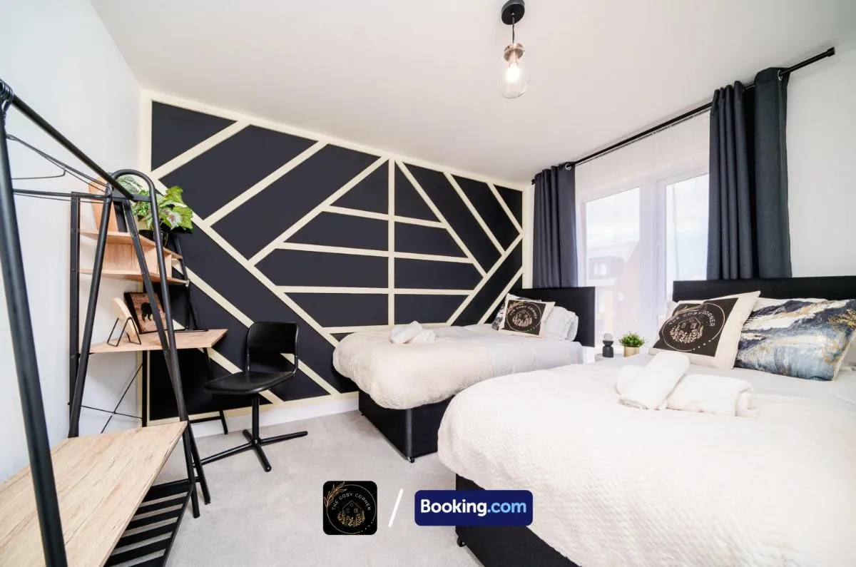 Image 1 of 3 Bedroom House By The Cosy Corner Short Lets & Serviced Accommodation Manchester With Free Parking & Hospital