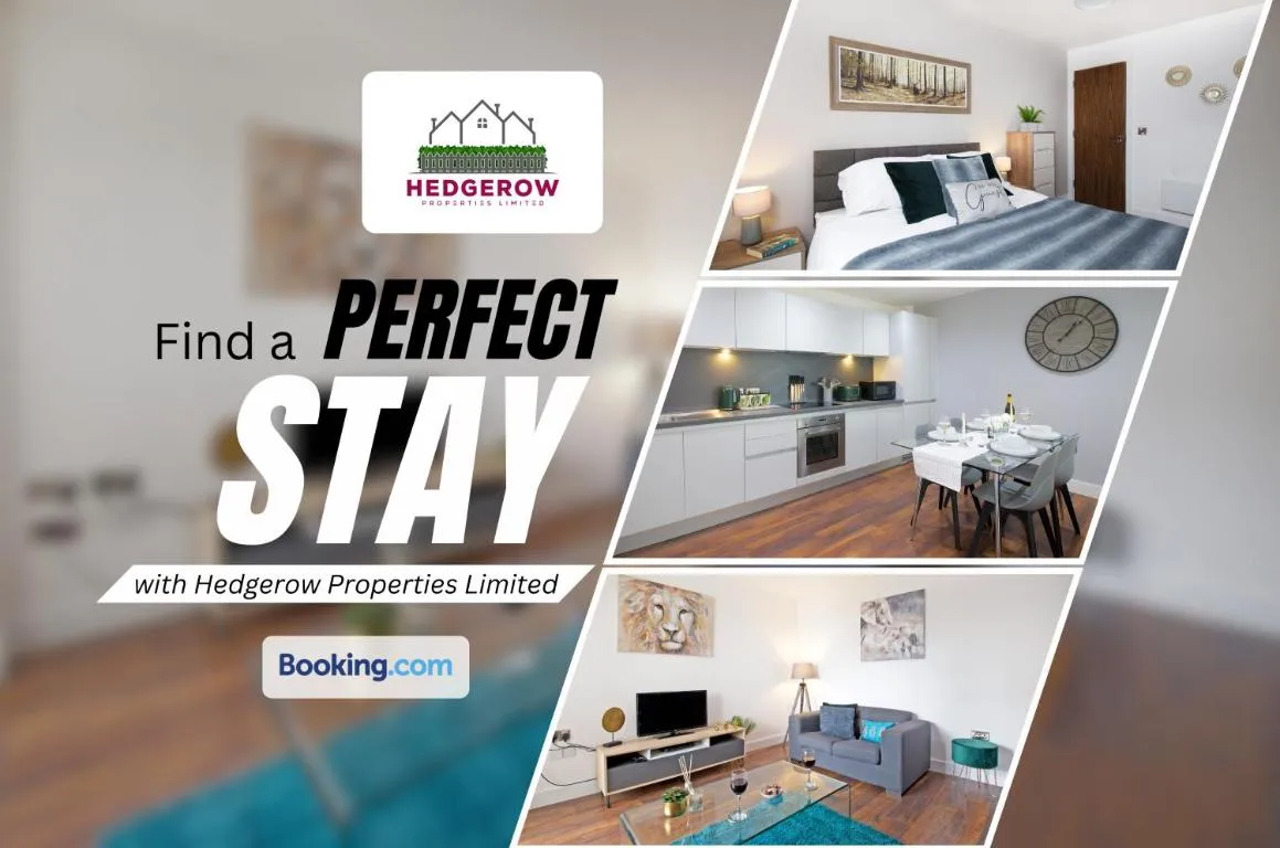 Image of LAST MIN LONG-TERM 4GUESTS! ENJOY Modern,Minimal and ELEGANT Deluxe 2 Bed 2 Bath Manchester City Centre Apartment By Hedgerow Properties Limited ll