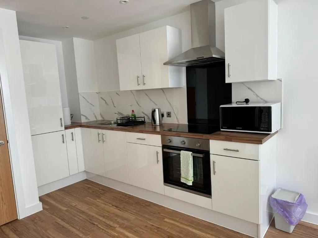 Image of NEW Penthouse height Flat, City View Balcony, Free Gym & More Minimalistic Home