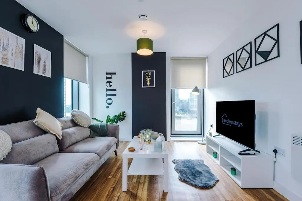 Image of Media City 2Bed Apartment, Amazing Views, Smart TV, Perfect For Contractors, Professionals, Families And Leisure